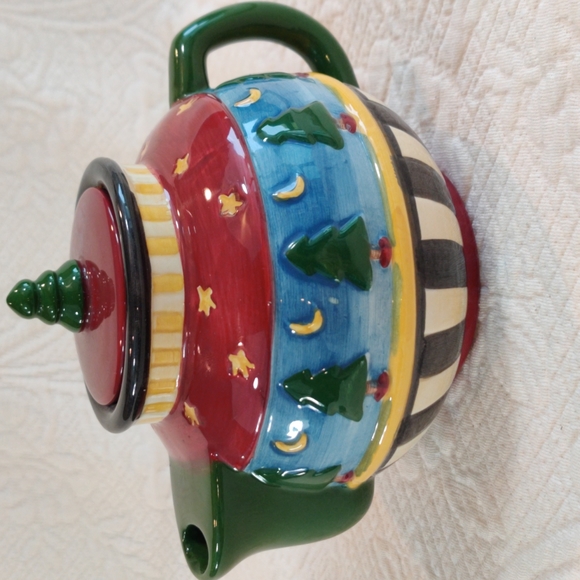 Sakura Debbie Mumm Hand-painted Teapot - Picture 1 of 11